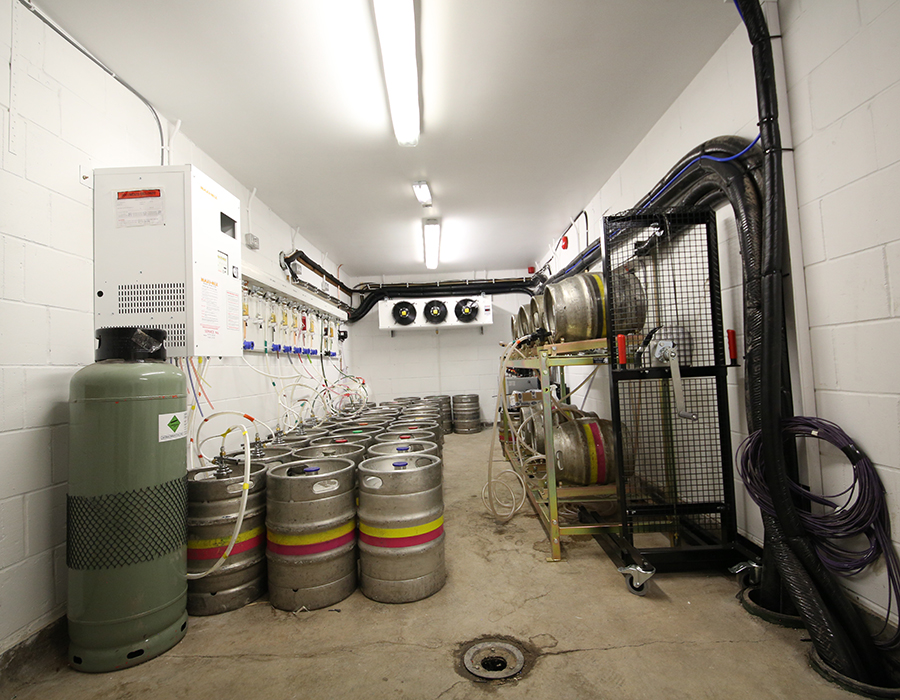 Holts Clock Tower Cellar with kegs and stills cooling system