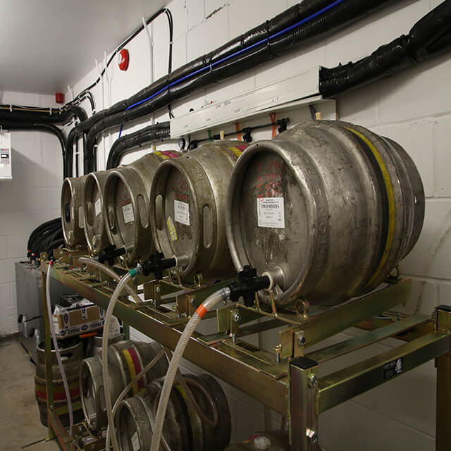 Holts Clock Tower Cellar Cooling beer kegs on stills